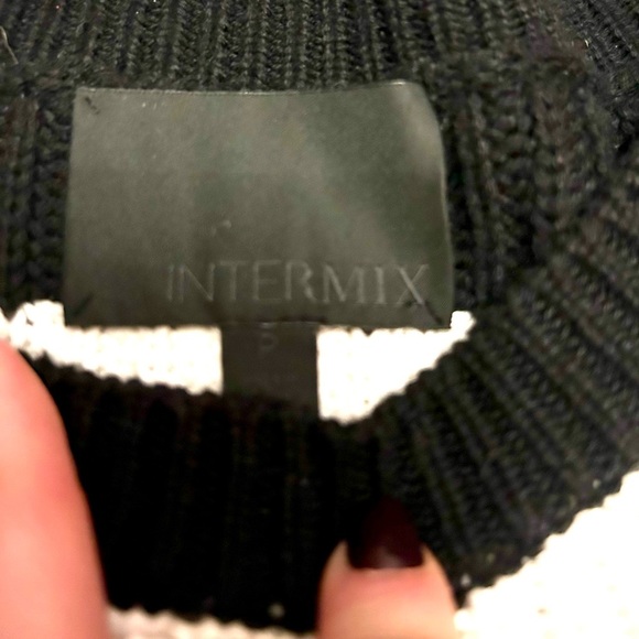 Intermix Black and White Sweater - Picture 2 of 4